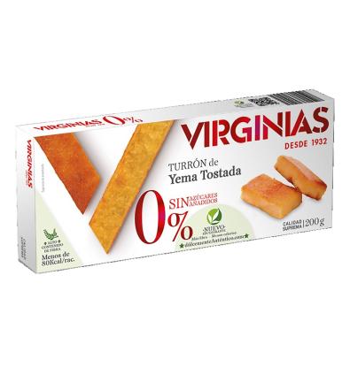 TURRON 0% VIRGINIAS YEMA TOSTADA SIN AZUCAR 200 G