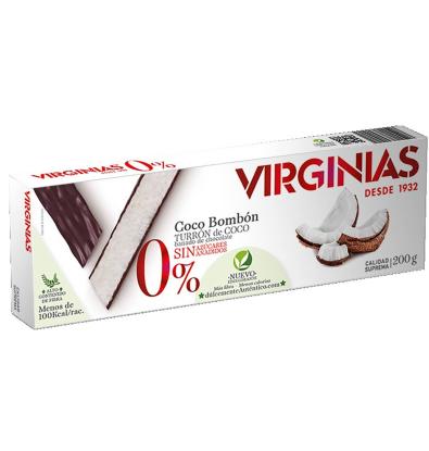 TURRON 0% VIRGINIAS COCO SIN AZUCAR 200 G