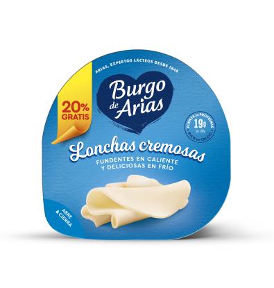 QUESO BURGO DE ARIAS LONCHAS SUAVES 150 G