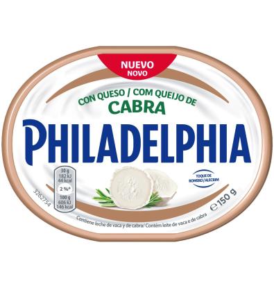 FORMATGE CREMA PHILADELPHIA CABRA I ROMANÍ 150 G