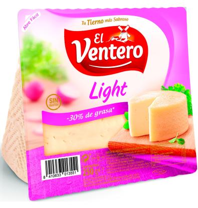 QUESO VENTERO CUÑA LIGHT 250 G
