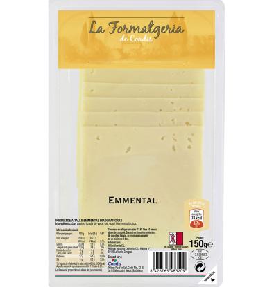 QUESO CONDIS EMMENTAL LONCHAS 150 G