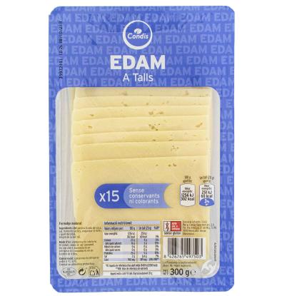 QUESO CONDIS EDAM LONCHAS 300 G