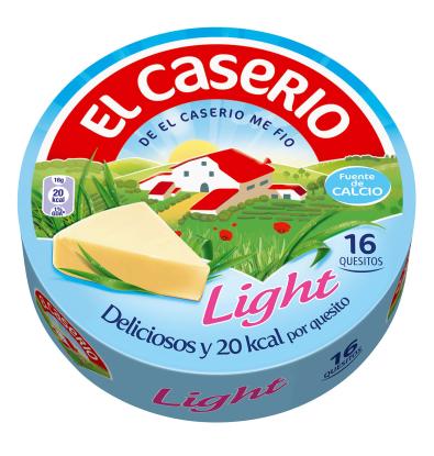 QUESO EL CASERIO LIGHT 16 PORCIONES 250 G