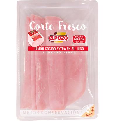 JAMÓN COCIDO ELPOZO CORTE FRESCO 150 G