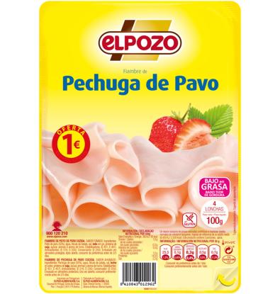PECHUGA ELPOZO PAVO 1E 100 G