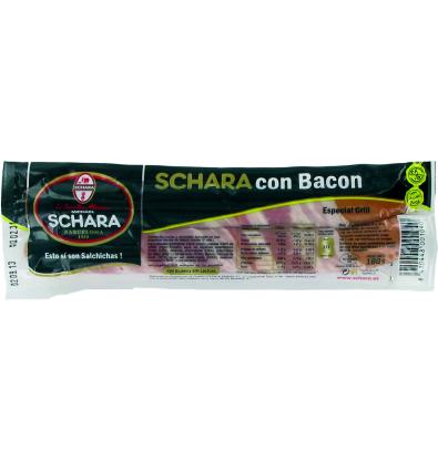 SALCHICHA SCHARA CON BACON 2UNI 180 G