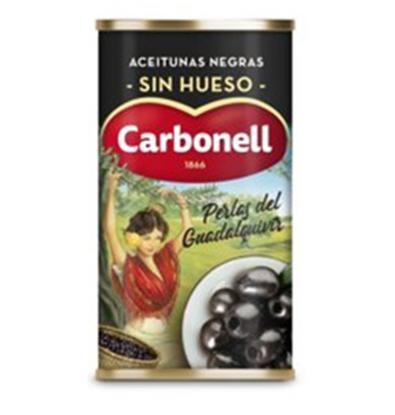 ACEITUNAS CARBONELL NEGRAS SIN HUESO 150 G
