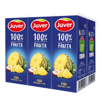 SUC 100 % JUVER PINYA RAÏM POMA 6 UNITATS 200 ML