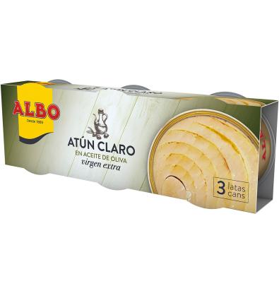 ATÚN CLARO ALBO ACEITE VIRGEN 48G X  3 UNIDADES