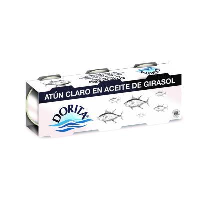 ATÚN CLARO DORITA ACEITE GIRASOL 3X52 GRS