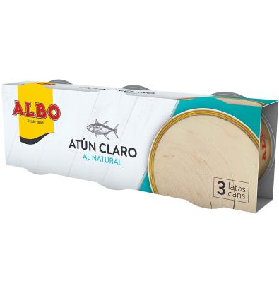 ATÚN CLARO ALBO NATURAL 48G X 3 UNIDADES