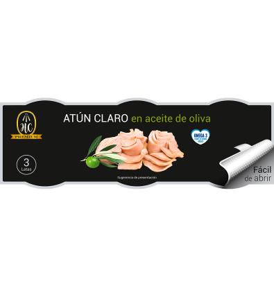 ATÚN CLARO HC ACEITE OLIVA 3 UNIDADES 156 G