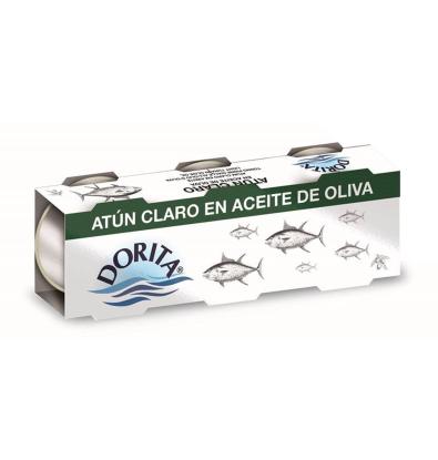 ATÚN CLARO DORITA ACEITE OLIVA 3X 52 GRS