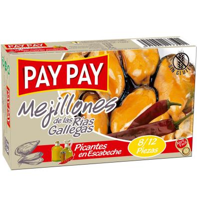 MEJILLONES PAY PAY PICANTES 8-12 70 G