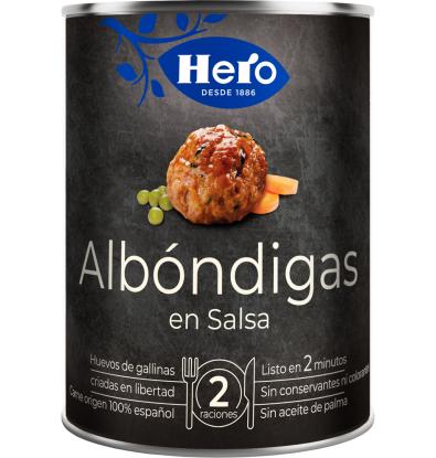 ALBÓNDIGAS HERO CON SALSA 430 G