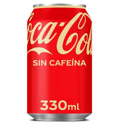 COCA-COLA SIN CAFEÍNA LATA 33 CL