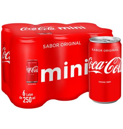 COCA-COLA LATA 25 CL 6 UN