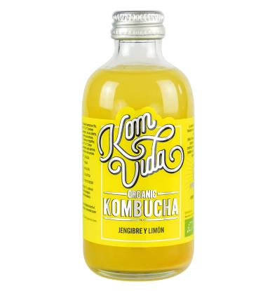 KOMBUCHA KOMVIDA JENGIBRE LIMON BOTELLA 25 CL