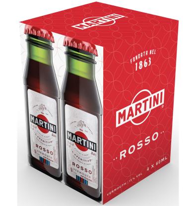 VERMUT MARTINI ROSSO PACK 4 UNIDADES