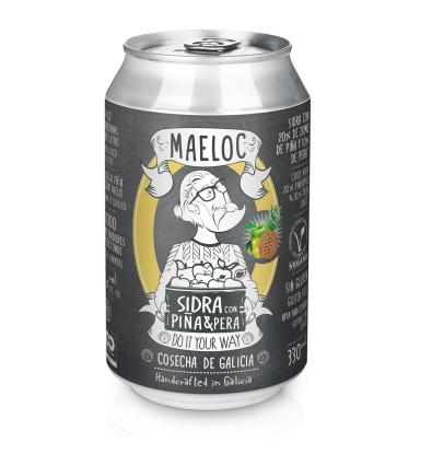 SIDRA MAELOC CON PIÑA Y PERA LATA 33 CL