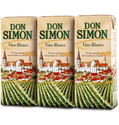 VINO DON SIMON BLANCO 187 ML 3 UNIDADES