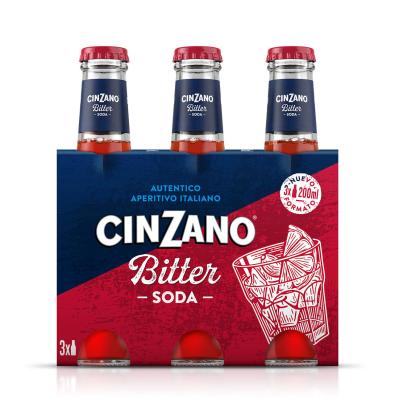 BITTER SODA CINZANO 20CL PACK 3 UNIDADES