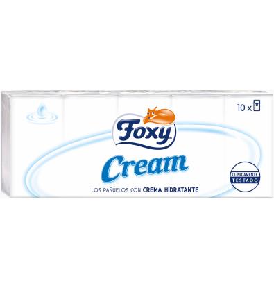 PAÑUELOS FOXY CREAM PACK 10 PAQUETES