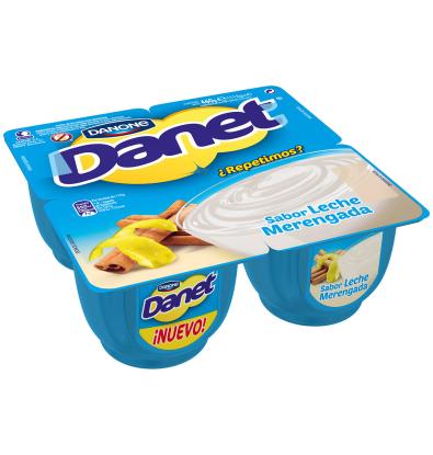 NATILLAS DANONE DANET LECHE MERENGADA 4 UNI