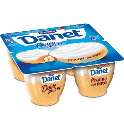 NATILLAS DANONE D.P.PRALINÉ 4 UNI 400 G