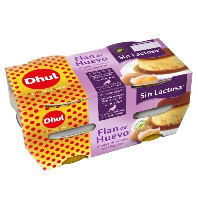 FLAN HUEVO DHUL SIN LACTOSA SIN GLUTEN 4 UNIDADES