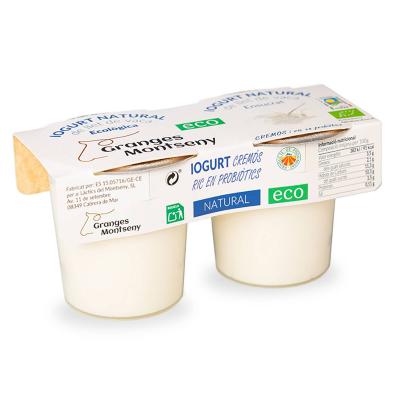 YOGUR ECO G.MONTSENY NATURAL AZUCARADO 2 UNIDADES