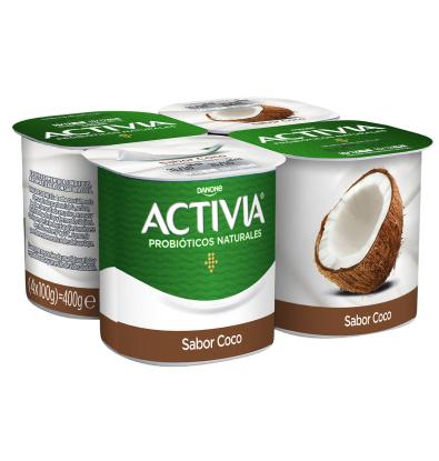 ACTIVIA DANONE SABOR COCO 4 UNITATS