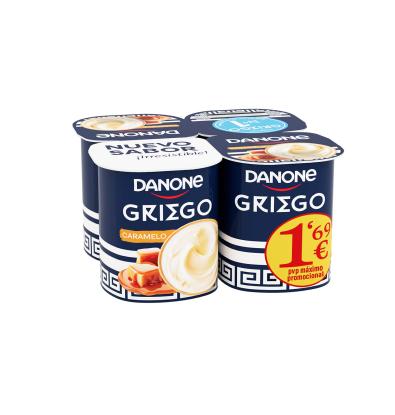 YOGUR DANONE GRIEGO CARAMELO 4 UNIDADES