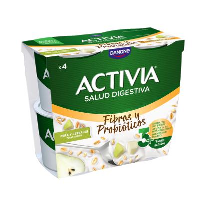 ACTIVIA FIBRA DANONE PERA 4 UNITATS
