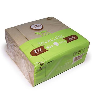 SERVILLETAS CONDIS 33X33 NATURALES  50 UNIDADES