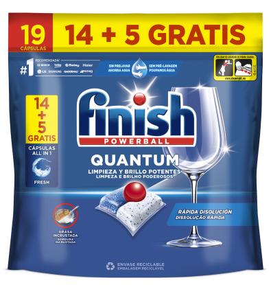 LAVAVAJILLAS FINISH QUANTUM 14+5 19 DOSIS