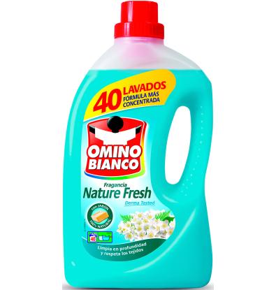 DETERGENT LÍQUID OMINO BIANCO NATURE FRESH 40 DOSIS