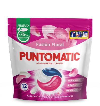 DETERGENTE CAPS PUNTOMATIC FUSIÓN FLORAL 12 DOSIS