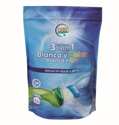 DETERGENTE PLUS MAX LÍQUIDO CÁPSULAS 640G 24 UNIDADES