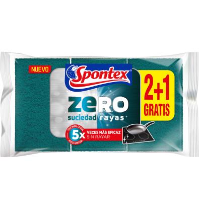 ESTROPAJO SPONTEX ZERO 2+1 3 UNIDADES