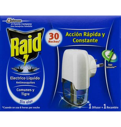 INSECTICIDA ELÉCTRICO RAID APARATO + RECAMBIO 1 UN