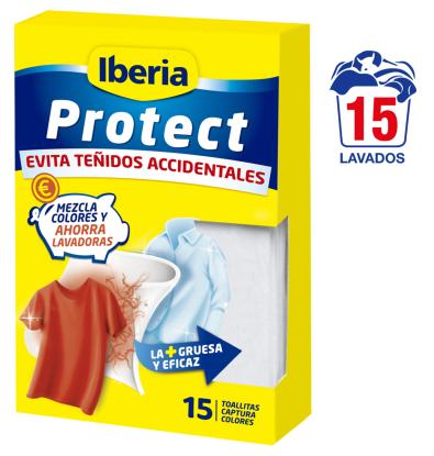 TOALLITAS IBERIA PROTECT COLOR 15 UNIDADES