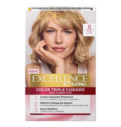 TINTE EXCELLENCE RUBIO CLARO N8 1 UNIDAD