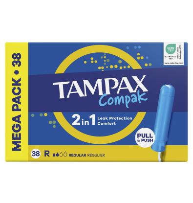 TAMPON TAMPAX COMPAK REGULAR 38 UNIDADES