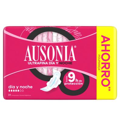 COMPRESA DIA I NIT AUSONIA ULTRAFINA ALES 24 UNITATS