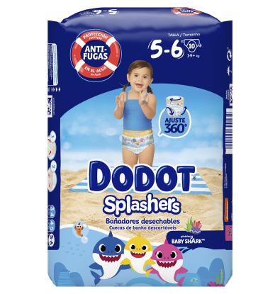 PAÑAL T-5/6 DODOT SPLASHERS 14+K 10 UNIDADES