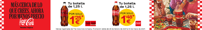Coca-Cola 1,25 litros en promoción