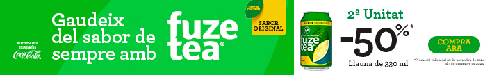 Fuze Tea en promoció