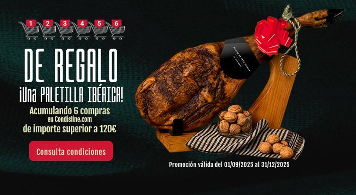Promoción limitada a 1 paletilla por cliente y el servicio de deshuesado, corte y envasado no está incluido.